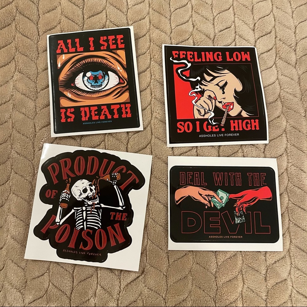 Assholes Live Forever bandana, pin, patch + more - Picture 2 of 5